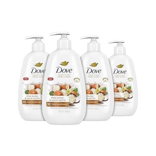 4 Count Dove Advanced Care Hand Wash Shea Butter & Warm Vanilla