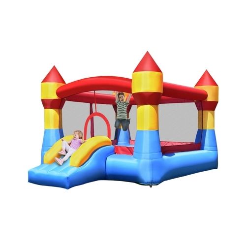 Costway Kid Inflatable Bounce House Castle Moonwalk Playhouse Jumper Slide