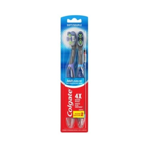 2-Pack Colgate 360 Vibrate Deep Clean Battery Operated Toothbrush