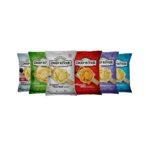24-Pack Deep River Snacks Kettle Cooked Potato Chip, 2 Oz Bags