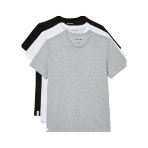 3-Pack  Lacoste Men’s 100% Cotton Regular Fit Crew Neck T-Shirts