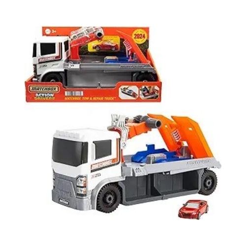 Matchbox Action Drivers Tow & Repair Truck with Toy Audi TT RS Coupe