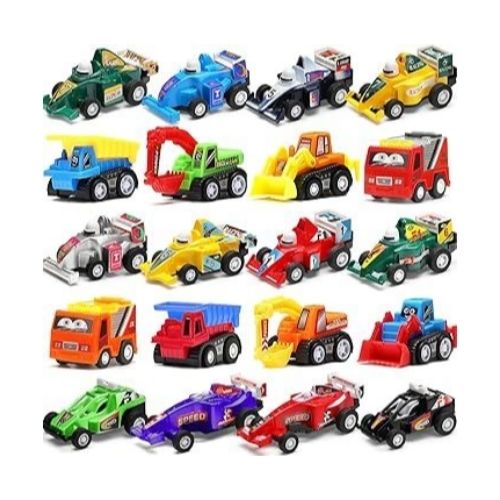 20 Pcs Mini Truck & Race Car Toy Set