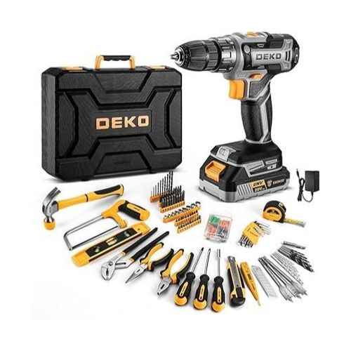 Cordless Drill With Tool Kit Set