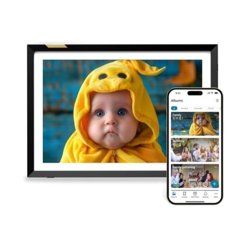 Nixplay AI-Enhanced Digital Picture Frame | Stunning HD Touch Screen Display