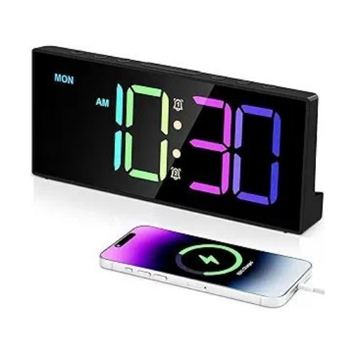 RGB Colorful Changing Alarm Clock