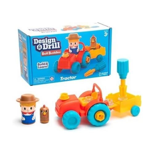 Educational Insights Design & Drill Bolt Buddies Tractor Take Apart Toy