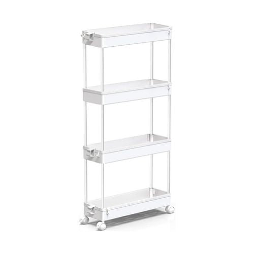 4 Tier Slim Rolling Storage Cart Organizer