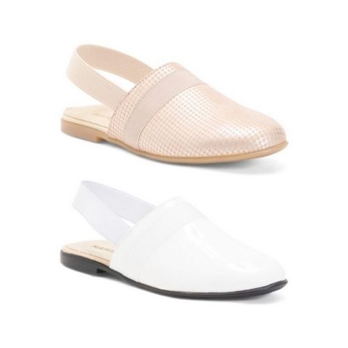 Naturino Evry Kid's Leather Slingback Flats