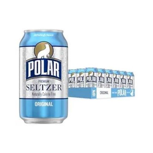 18 Packs Polar Seltzer Water Original 12 fl oz cans