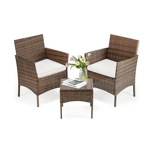 3 Pieces Patio Furniture Set