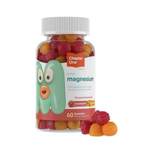 Chapter One Magnesium Gummies, Raspberry and Mango Flavored (60 Flavored Gummies)