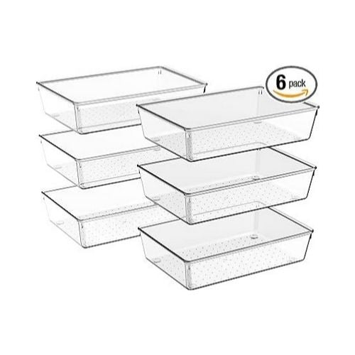 6-Pack Criusia Drawer Organizer