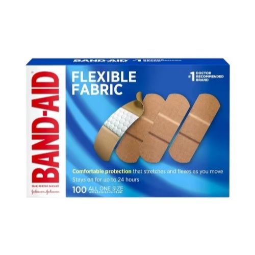 100 Count Band-Aid Flexible Fabric Adhesive Bandages