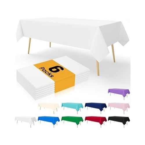 6 Pack Disposable Table Cloths