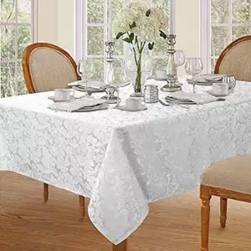 Lahome Elegant Damask Jacquard Tablecloth