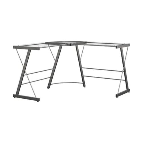 Ameriwood Glass L-Shaped Desk