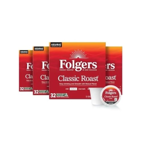 128 Folgers Classic Roast Coffee K-Cups