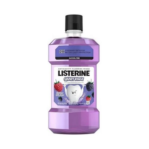 Listerine Smart Rinse Kids Alcohol-Free Anticavity Fluoride Mouthwash , 500 ml