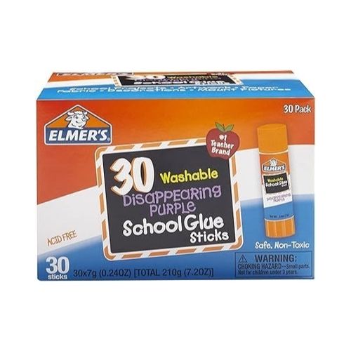 Pack of 30 Elmer's Purple School Glue Sticks