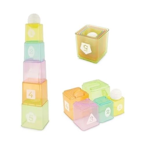 Infantino Multicolor 6 Piece Cups & Ball Learning Set