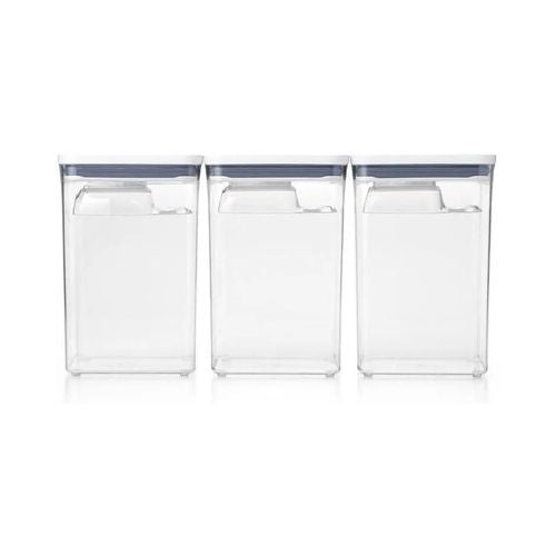 OXO Good Grips 6 Piece (3 Containers & 3 Scoops) Large Canister Set