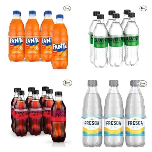 Save on 6 Pack Fresca, Fanta, Sprite Zero, or Cherry Coca-Cola Zero 16.9 Fl Oz Bottles