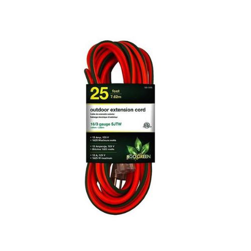 25 ft Outdoor Extension Cord, Lighted End