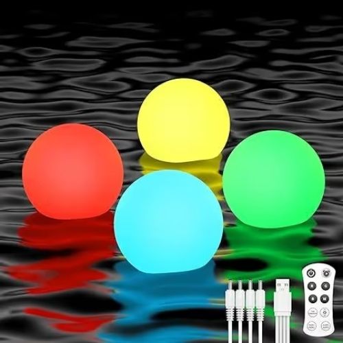 4-Pack Floating Pool Lights