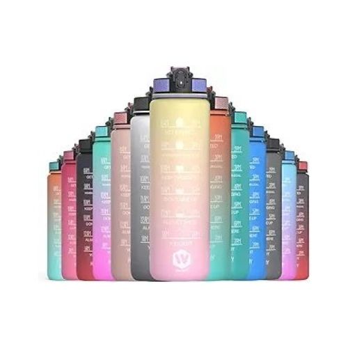 Whipy 32 oz Water Bottle with Time Marker