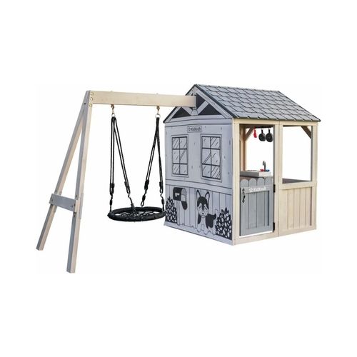 KidKraft Savannah Swing Wooden Outdoor Playhouse