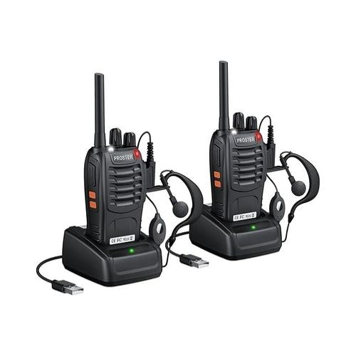 16 Channel Rechargeable Long Range Walkie Talkies