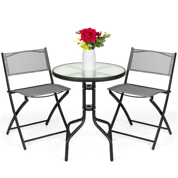 3-Piece Patio Bistro Dining Furniture Set