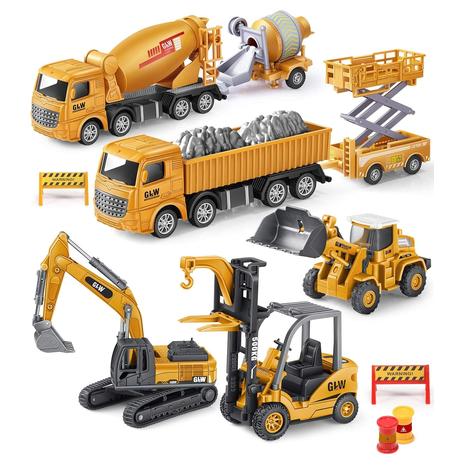 Die-Cast Construction Vehicle Toy Set