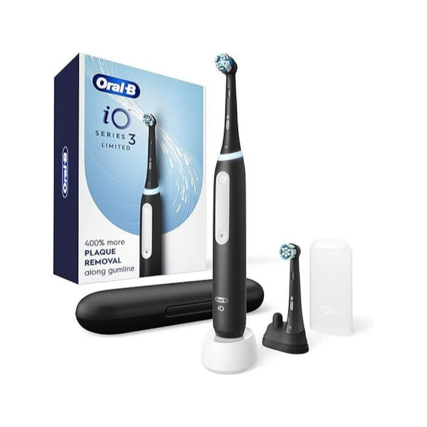 Oral-B iO Deep Clean Rechargeable Electric Powered Toothbrush with 2 Brush Heads and Travel Case