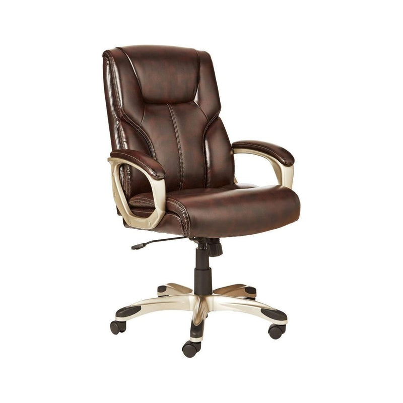 Executive Home Office Desk Chair with Padded Armrests