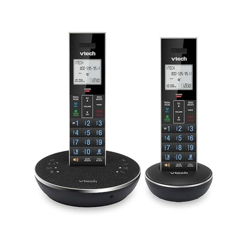 VTech LS6381-2 Bluetooth Cordless Phone with Speaker and Smart Call Blocker