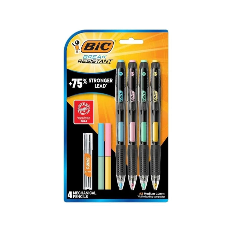 4-Pk BIC Break-Resistant Mechanical Pencils