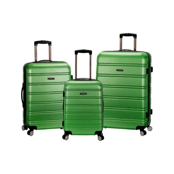 3-Piece Rockland Melbourne Hardside Expandable Spinner Wheel Luggage Set