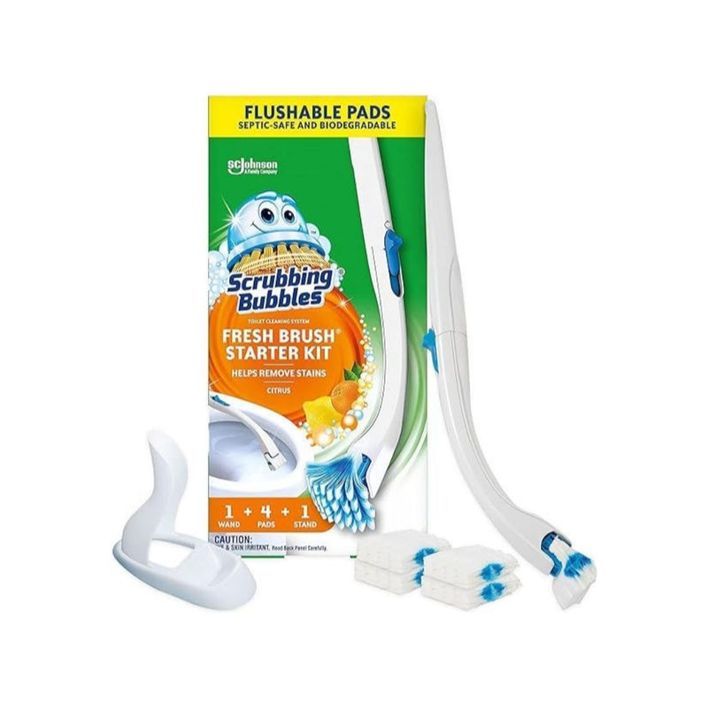 Scrubbing Bubbles Fresh Brush Toilet Bowl Cleaning System Starter Kit