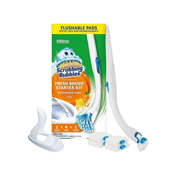 Scrubbing Bubbles Fresh Brush Toilet Bowl Cleaning System Starter Kit