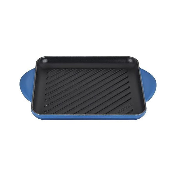 Le Creuset Enamaled Cast Iron Square Grill, 9.5″