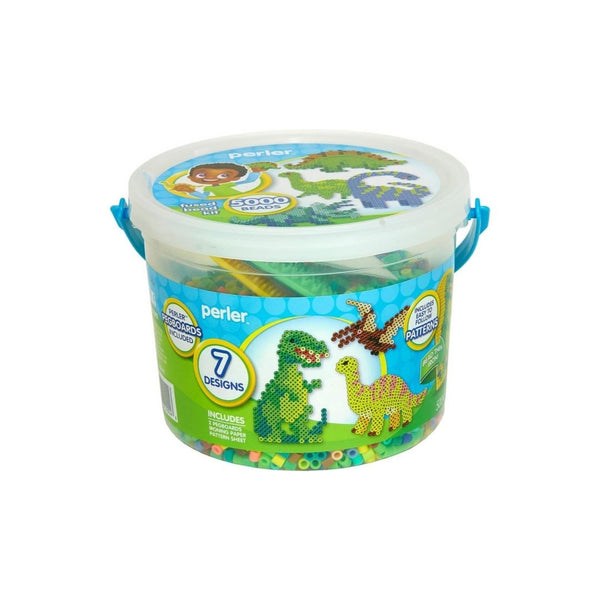5004-Pcs Perler Dinosaur Craft Bead Bucket Activity Kit