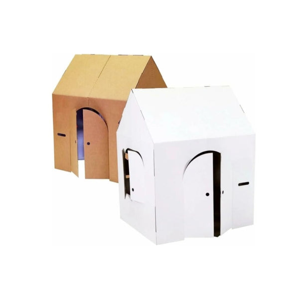 Easy Playhouse Blank Crafty Cottage – Decorate and Personalize a Cardboard