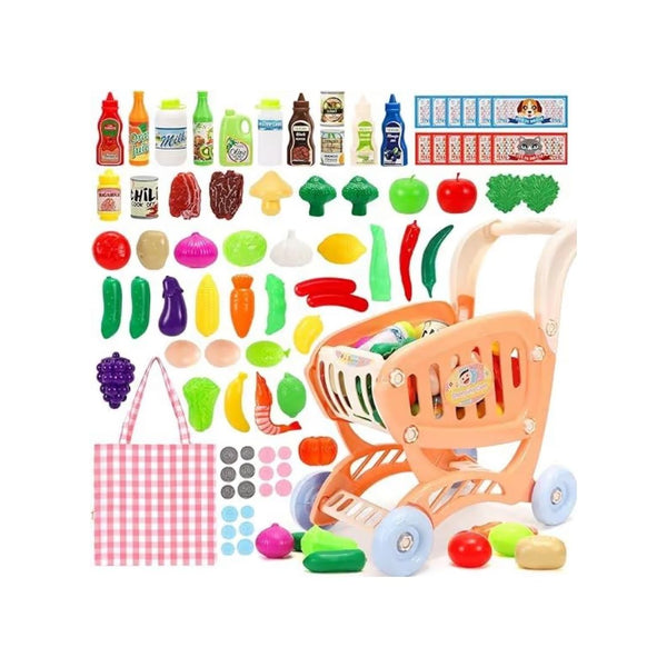 82-Piece Kid's Shopping Cart Toy