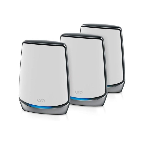 NETGEAR Orbi Whole Home Tri-band Mesh Wi-Fi 6 System – Router with 2 Satellite Extenders