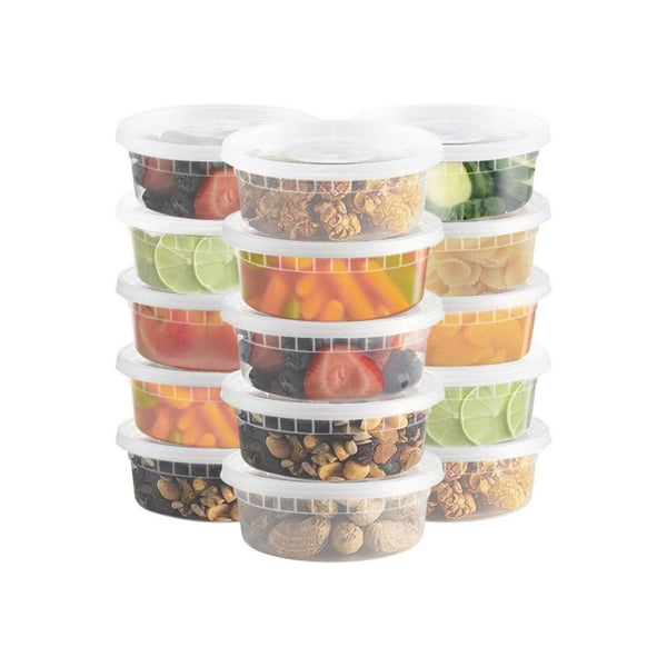 50-Pack 8ozFood Storage Containers with Lids