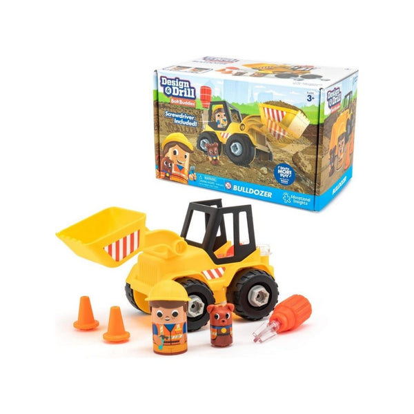 Educational Insights Design & Drill Bolt Buddies Bulldozer Take Apart Toy