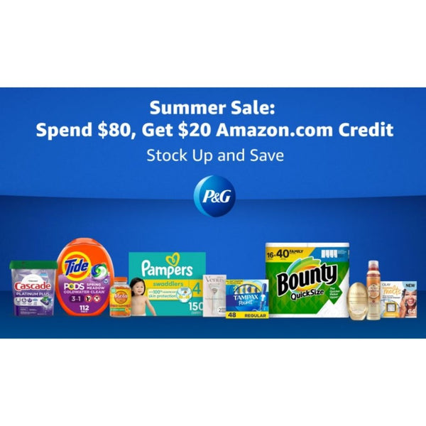 Spend $80, Get $20 Amazon Credit on Big Selection of Household Items!