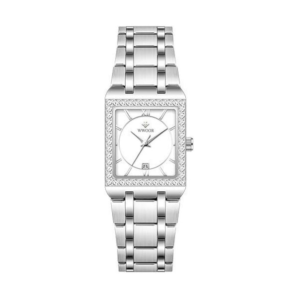 Women's Stainless Steel Dainty Square Watch